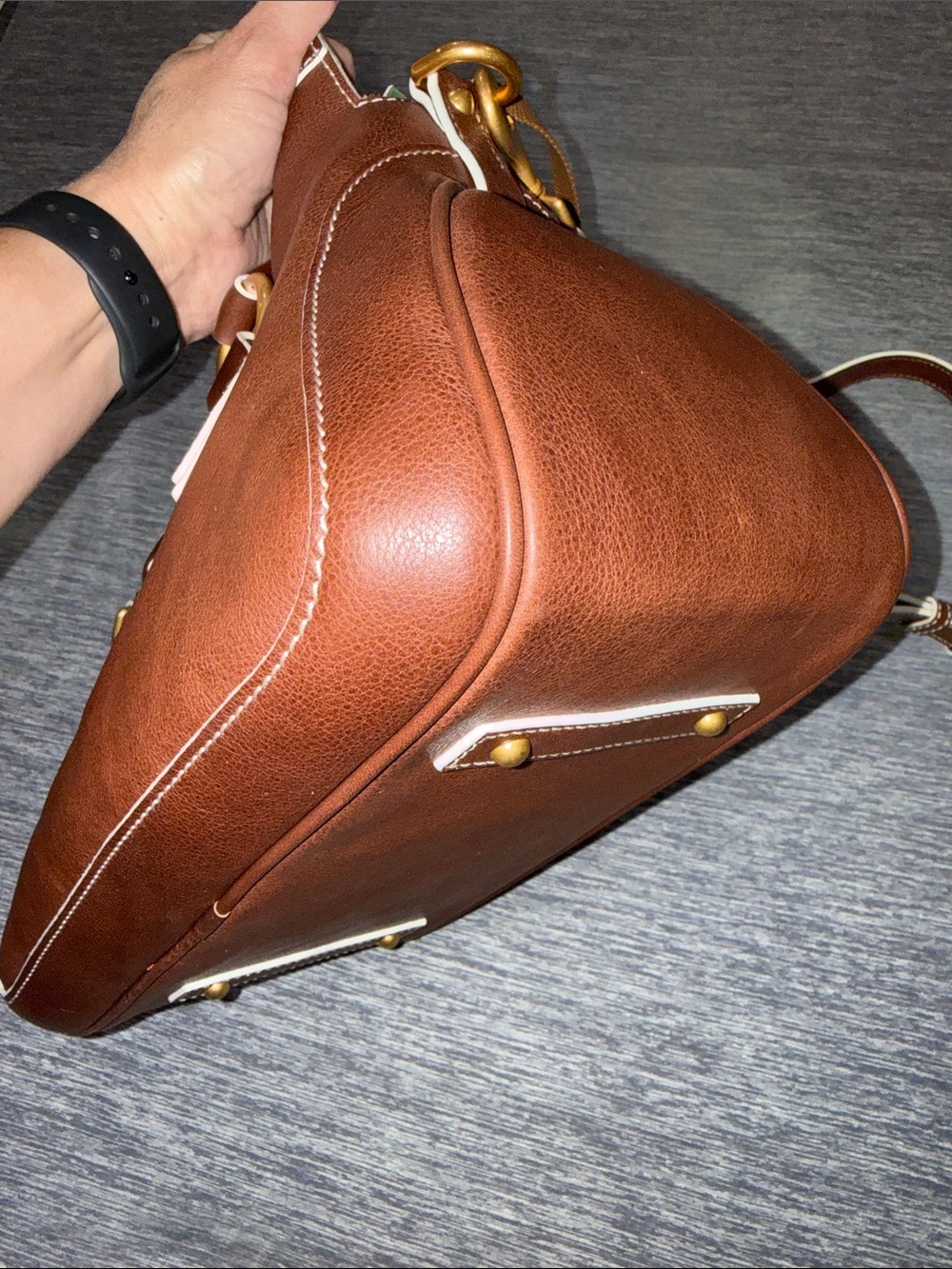 Dooney & Bourke NWT Chestnut Florentine Edge - Picture 14 of 14